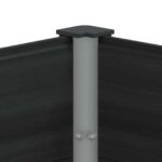 vidaXL Vyvýšený záhradný záhon Čierna 200 x 30 x 72 cm WPC a hliník – Obrázok 5