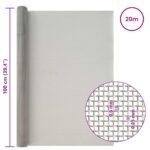 vidaXL Sieťová obrazovka 100 x 2000 cm 30 Mesh Nerezová oceľ 201 – Obrázok 7