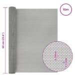 vidaXL Sieťová obrazovka 60 x 1000 cm 60 Mesh Nerezová oceľ 201 – Obrázok 7
