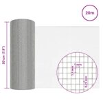 vidaXL Sieťová obrazovka 20 x 2000 cm 18 Mesh Nerezová oceľ 201 – Obrázok 7