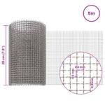 vidaXL Sieťová obrazovka 20 x 500 cm 3 Mesh Nerezová oceľ 201 – Obrázok 6