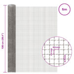 vidaXL Sieťová obrazovka 100 x 500 cm 3 Mesh Nerezová oceľ 201 – Obrázok 6