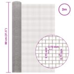 vidaXL Sieťová obrazovka 80 x 200 cm 6 Mesh Nerezová oceľ 201 – Obrázok 6