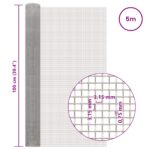 vidaXL Sieťová obrazovka 100 x 500 cm 6 Mesh Nerezová oceľ 201 – Obrázok 6