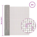 vidaXL Sieťová obrazovka 60 x 200 cm 8 Mesh Nerezová oceľ 201 – Obrázok 6