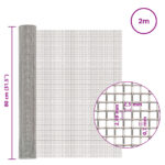 vidaXL Sieťová obrazovka 80 x 200 cm 8 Mesh Nerezová oceľ 201 – Obrázok 6