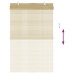 vidaXL Roleta Prírodná 110 x 160 cm Bambus – Obrázok 5