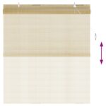 vidaXL Roleta Prírodná 160 x 160 cm Bambus – Obrázok 5