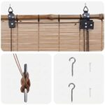 vidaXL Roleta Hnedá 50 x 220 cm Bambus – Obrázok 3