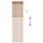 vidaXL Roleta Hnedá 50 x 220 cm Bambus – Obrázok 5