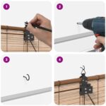 vidaXL Roleta Hnedá 60 x 220 cm Bambus – Obrázok 11