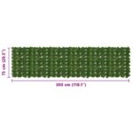 vidaXL Balkónový plôtik s listami Zelená 300 x 75 cm – Obrázok 5