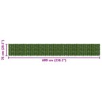 vidaXL Balkónový plôtik s listami Zelená 600 x 75 cm – Obrázok 5