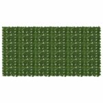 vidaXL Balkónový plôtik s listami 300 x 150 cm Polyetylén a tkanina
