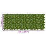 vidaXL Balkónový plôtik s listami Zelená a žltá 200 x 75 cm – Obrázok 5