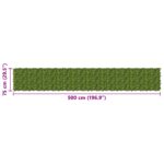 vidaXL Balkónový plôtik s listami Zelená a žltá 500 x 75 cm – Obrázok 5