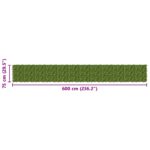 vidaXL Balkónový plôtik s listami Zelená a žltá 600 x 75 cm – Obrázok 5