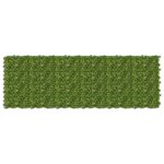 vidaXL Balkónový plôtik s listami Zelená a žltá 300 x 100 cm