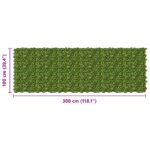 vidaXL Balkónový plôtik s listami Zelená a žltá 300 x 100 cm – Obrázok 5