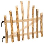 vidaXL Zakrytá brána 100 x 90 cm Impregnované Lieskové Dřevo Prírodná – Obrázok 5