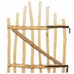 vidaXL Zakrytá brána 100 x 120 cm Impregnované Lieskové Dřevo Prírodná – Obrázok 3