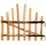 vidaXL Zakrytá brána 100 x 90 cm Impregnované Lieskové Dřevo Hnedá – Obrázok 3