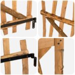 vidaXL Zakrytá brána 100 x 90 cm Impregnované Lieskové Dřevo Hnedá – Obrázok 6
