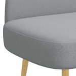vidaXL čalúnená lavica so spätným opierkom Svetlosivá 110 x 60 x 76 cm – Obrázok 5