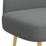 vidaXL čalúnená lavica so spätným opierkom Tmavosivá 110 x 60 x 76 cm – Obrázok 5