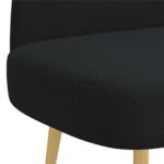 vidaXL čalúnená lavica so spätným opierkom Čierna 110 x 60 x 76 cm – Obrázok 5