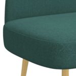 vidaXL čalúnená lavica so spätným opierkom Tmavozelená Polyester – Obrázok 5