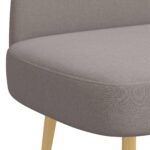 vidaXL čalúnená lavica so spätným opierkom Sivohnedá 110 x 60 x 76 cm – Obrázok 5