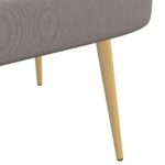 vidaXL čalúnená lavica so spätným opierkom Sivohnedá 110 x 60 x 76 cm – Obrázok 6