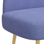 vidaXL čalúnená lavica so spätným opierkom Džínsoá modrá Polyester – Obrázok 5