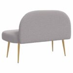 vidaXL čalúnená lavica so spätným opierkom Svetlosivá 110 x 60 x 76 cm – Obrázok 4