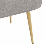 vidaXL čalúnená lavica so spätným opierkom Svetlosivá 110 x 60 x 76 cm – Obrázok 6