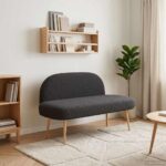 vidaXL čalúnená lavica so spätným opierkom Čierna 110 x 60 x 76 cm