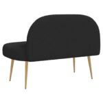vidaXL čalúnená lavica so spätným opierkom Čierna 110 x 60 x 76 cm – Obrázok 4