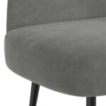 vidaXL čalúnená lavica so spätným opierkom Tmavosivá 110 x 60 x 76 cm – Obrázok 5