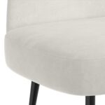 vidaXL čalúnená lavica so spätným opierkom Krémová 110 x 60 x 76 cm – Obrázok 5
