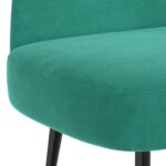 vidaXL čalúnená lavica so spätným opierkom Tyrkysová 110 x 60 x 76 cm – Obrázok 5