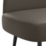vidaXL čalúnená lavica so spätným opierkom Sivá 110 x 60 x 76 cm – Obrázok 5