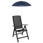 vidaXL Dáždnictvo s klipom 2 pcs Námornícka modrá Ø 105 x 86 cm – Obrázok 2