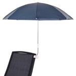 vidaXL Dáždnictvo s klipom 2 pcs Námornícka modrá Ø 105 x 86 cm – Obrázok 3