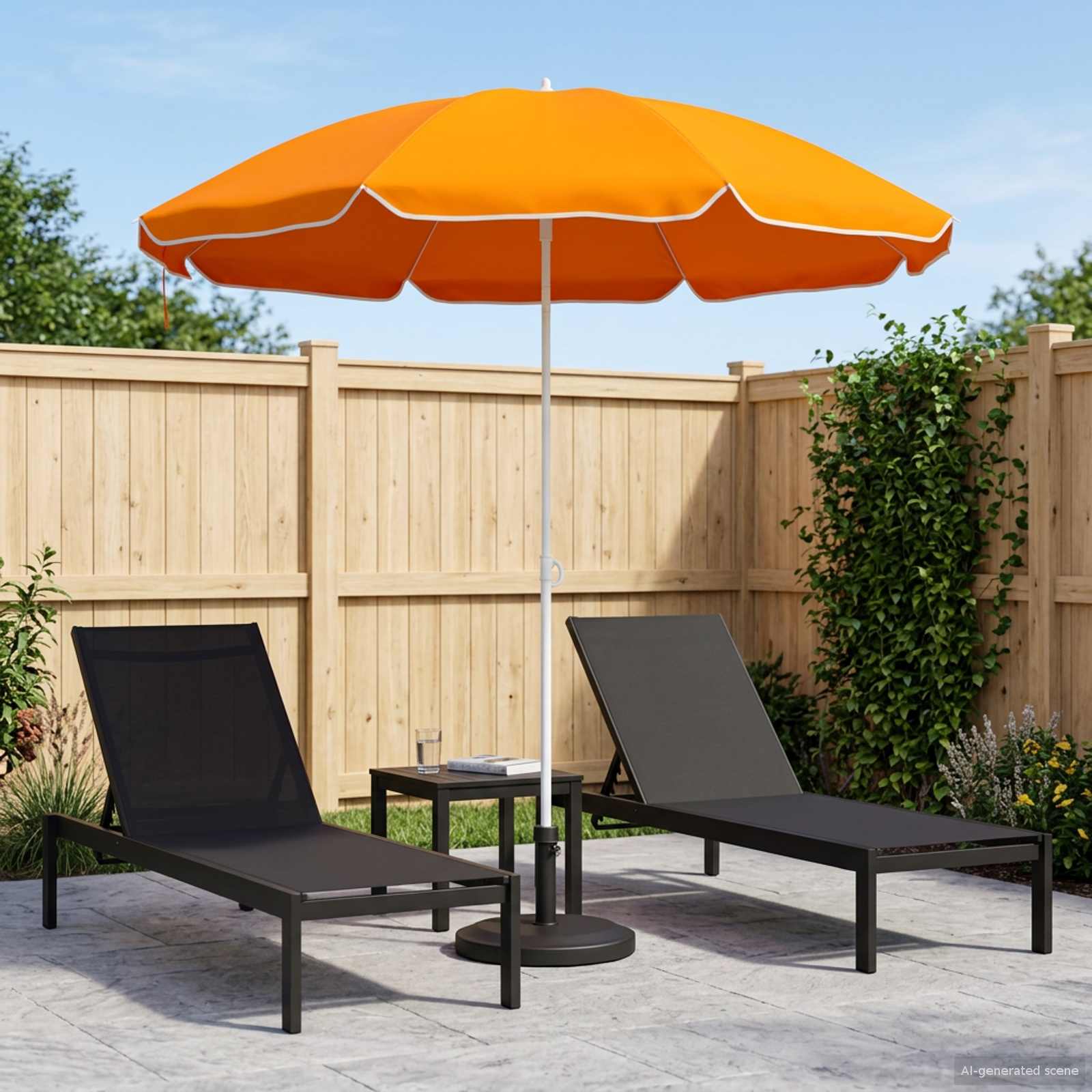 42041351_1.jpg vidaXL Záhradný slnečník 240 cm 170T polyester Oranžová – Obrázok 1