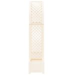 vidaXL Ružový oblúk s kvetináčom Biela 168,5 x 43 x 207 cm PP – Obrázok 5
