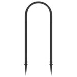 vidaXL Ružový oblúk so špicami Antracitová 97 x 43 x 218 cm PP – Obrázok 3
