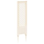 vidaXL Trellis s hrotom Biela 43 x 6 x 165 cm PP – Obrázok 2
