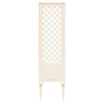 vidaXL Trellis s hrotom Biela 43 x 6 x 165 cm PP – Obrázok 4