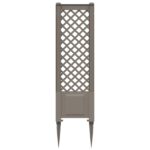 vidaXL Trellis s hrotom Sivá 43 x 6 x 165 cm PP – Obrázok 4